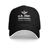 KWQDOZF Casquette de Golf commémorant Le 250e Anniversaire de la démocratie américaine, avec Boucle Magique réglable, Style camionneu