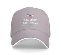 KWQDOZF Casquette de Golf commémorant Le 250e Anniversaire de la démocratie américaine, avec Boucle Magique réglable, Style camionneu