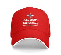 KWQDOZF Casquette de Golf commémorant Le 250e Anniversaire de la démocratie américaine, avec Boucle Magique réglable, Style camionneu