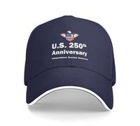 KWQDOZF Casquette de Golf commémorant Le 250e Anniversaire de la démocratie américaine, avec Boucle Magique réglable, Style camionneu