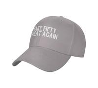 KWQDOZF Casquette de Papa Basse et Ajustable « Make Fifty Great Again »