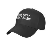 KWQDOZF Casquette de Papa Basse et Ajustable « Make Fifty Great Again »