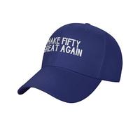 KWQDOZF Casquette de Papa Basse et Ajustable « Make Fifty Great Again »