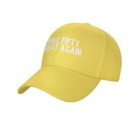 KWQDOZF Casquette de Papa Basse et Ajustable « Make Fifty Great Again »