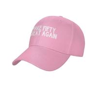 KWQDOZF Casquette de Papa Basse et Ajustable « Make Fifty Great Again »