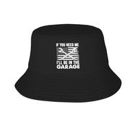 KWQDOZF Casquette de pêcheur pour Hommes et Femmes, Chapeau de Protection UV pour la Plage, si Vous Avez Besoin de Moi, Je Serai dans Le Garage