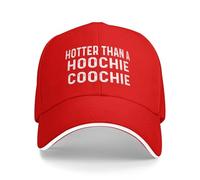 KWQDOZF Casquette Hotter Than A Hoochie Coochie, Casquette de Baseball Unisexe Style Trucker