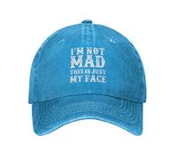 KWQDOZF Casquette Humoristique « Je suis en colère, C'est Juste ma tête » pour Homme - Cadeau d'anniversaire Amusant pour Homme