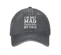 KWQDOZF Casquette Humoristique « Je suis en colère, C'est Juste ma tête » pour Homme - Cadeau d'anniversaire Amusant pour Homme