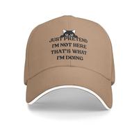 KWQDOZF Casquette « Just Pretend I'm Here » (C'est ce Que Je Fais)