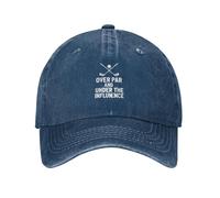 KWQDOZF Casquette Over par and Under The Influence pour Hommes, Casquettes de Papa Humoristiques, Cadeaux Amusants pour Femmes
