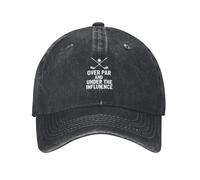 KWQDOZF Casquette Over par and Under The Influence pour Hommes, Casquettes de Papa Humoristiques, Cadeaux Amusants pour Femmes