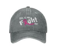 KWQDOZF Casquette « This-is-My-Fight » pour Hommes et Femmes, avec Rubans de Sensibilisation au Cancer.