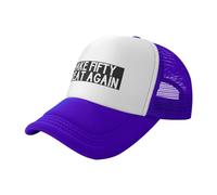 KWQDOZF Casquette Trucker Vintage Ajustable en Maille « Make Fifty Great Again »