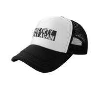 KWQDOZF Casquette Trucker Vintage Ajustable en Maille « Make Fifty Great Again »