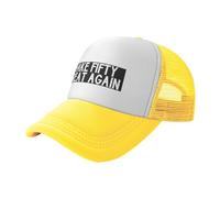 KWQDOZF Casquette Trucker Vintage Ajustable en Maille « Make Fifty Great Again »