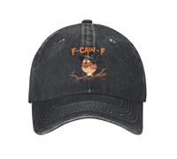 KWQDOZF Casquettes de Baseball Humoristiques F-Caw-F Crow Chicken pour Hommes, Motif Poulet Corbeau, Style Halloween, Profil Bas, en