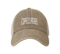 KWQDOZF C'est ce Que Je Fais : Je Chasse et Je Sais des Choses. Casquette de Camionneur pour Femmes, Casquettes de Papa, Cadeaux amus