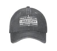 KWQDOZF C'est ce Que Je Fais, Je construis des Trucs et Je Sais des Choses. Casquette de Baseball pour Homme