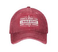 KWQDOZF C'est ce Que Je Fais, Je construis des Trucs et Je Sais des Choses. Casquette de Baseball pour Homme