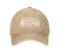 KWQDOZF C'est ce Que Je Fais, Je construis des Trucs et Je Sais des Choses. Casquette de Baseball pour Homme