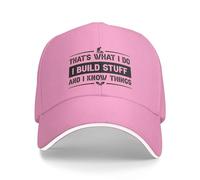KWQDOZF C'est ce Que Je Fais, Je construis des Trucs et Je Sais des Choses. Casquettes de Baseball pour Femmes