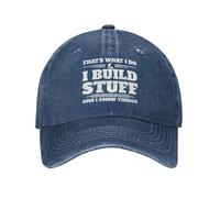 KWQDOZF C'est ce Que Je Fais, Je construis des Trucs et Je Sais des Choses. Casquettes de Baseball pour Hommes