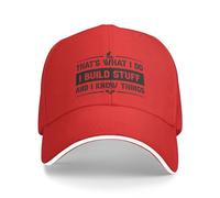 KWQDOZF C'est ce Que Je Fais, Je construis des Trucs et Je Sais des Choses. Casquettes de Baseball pour Femmes