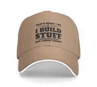 KWQDOZF C'est ce Que Je Fais, Je construis des Trucs et Je Sais des Choses. Casquettes de Baseball pour Hommes