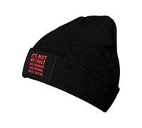 KWQDOZF C'est ma faute si tu pensais Que j'étais Normal, C'est de ta faute. Bonnet d'hiver pour Homme et Femme, Bonnet tricoté, Noir