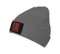 KWQDOZF C'est ma faute si tu pensais Que j'étais Normal, C'est de ta faute. Bonnet d'hiver pour Homme et Femme, Bonnet tricoté, Noir