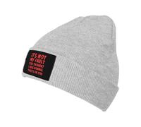 KWQDOZF C'est ma faute si tu pensais Que j'étais Normal, C'est de ta faute. Bonnet d'hiver pour Homme et Femme, Bonnet tricoté, Noir