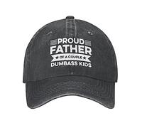 KWQDOZF Chapeau drôle Fier Papa de Quelques Dumbass Enfants Casquette Hommes Papa Chapeaux Chapeau Graphique