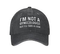 KWQDOZF Chapeau drôle I'ma Gynecologist But I'll Take A Look Hat for Women Dad Hats Graphic Hats