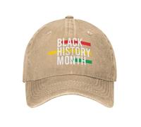 KWQDOZF Chapeau du Mois de l'histoire des Noirs Casquette de Baseball Chapeaux de Cow-Boy Chapeau de Voyage de Camionneur