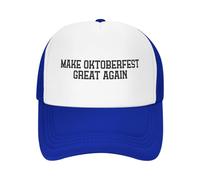 KWQDOZF Chapeau Humoristique pour l'Oktoberfest, pour Un Oktoberfest Encore Plus Grandiose, Casquette de Camionneur Tendance en Maille pour Homme, Taille S, pour l'été
