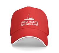 KWQDOZF Chapeau « Je ne Parle qu'aux garçons avec des Bateaux » pour Femme