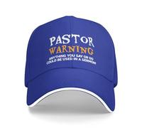 KWQDOZF Chapeau « Pasteur Avertissement Tout ce Que Vous Dites » pour Hommes, Casquette de Papa
