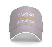 KWQDOZF Chapeau « Pasteur Avertissement Tout ce Que Vous Dites » pour Hommes, Casquette de Papa