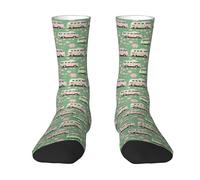 KWQDOZF Chaussettes « Au revoir 2024 » et « Bonjour 2025 », chaussettes tube moyennes, chaussettes fantaisie décontractées pour femmes et hommes, cadeaux