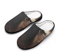 KWQDOZF Chaussons d'intérieur chauds en coton pour homme Chaos Mythology, semelle en caoutchouc antidérapante, parfaits pour l'hiver