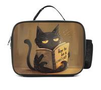 KWQDOZF Comment être un chat cool, sac à lunch tendance, fourre-tout, portable, isotherme, anti-fuite