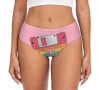 KWQDOZF Culottes pour Femmes à imprimé de carnets de Dessins animés, Douces, Respirantes et couvrantes, Grandes Tailles Confortables