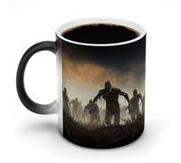 KWQDOZF De nombreuses tasses à café thermosensibles imprimées de zombies. La tasse à café change de couleur et l'image complète sont révélées lorsque HOT est ajouté.