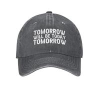 KWQDOZF Demain Sera Aujourd'hui Demain, Chapeau pour Homme avec Motif Graphique