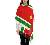 KWQDOZF Écharpe chaude pour l'hiver - Drapeau de l'île de Guadeloupe, châles, enveloppes, grande écharpe longue et chaude pour femme