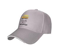 KWQDOZF Faites-Moi Confiance, Je suis Un Chauffeur de Bus Casquette de Baseball réglable pour Hommes et Femmes Chapeau de Papa Classique à Profil Bas Gris