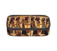 KWQDOZF Femmes dans l'Egypte Ancienne Sac à stylos de Papeterie à Compartiment Durable de Grande capacité, boîte à Crayons