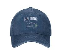 KWQDOZF Funny Cap Gin Tonic Magic Water for Fun People Hat for Women Baseball Hat Graphic Hat