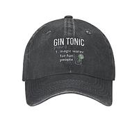 KWQDOZF Funny Cap Gin Tonic Magic Water for Fun People Hat for Women Baseball Hat Graphic Hat